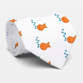 Goldfish Bubbles Stropdas (Opgerold)