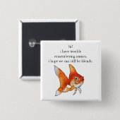 Goldfish Button - Laten we vrienden zijn (Voorkant /achterkant)