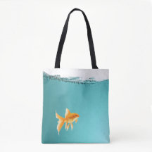 Goldfish Canvas tas All-over Print