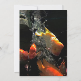 Goldfish |Colorful Aquarium Feestdagenkaart