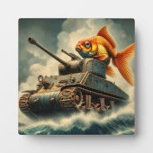 "Goldfish Commander" Desktop Plaque Fotoplaat (Voorkant)
