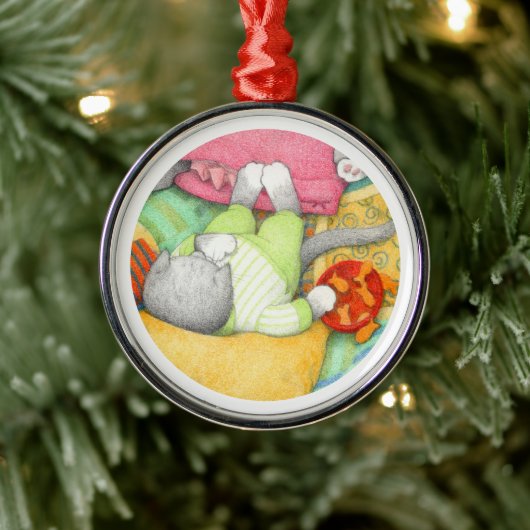 GOLDFISH CRACKERS KAT Premium Rond Ornament (Boom)