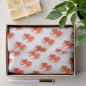 Goldfish design. Helder element. Tissuepapier (Geschenk)
