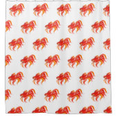 Goldfish design. Heldere aquariumvis Douchegordijn (Voorkant)