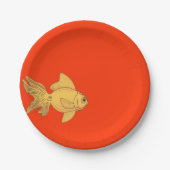Goldfish Electric Orange Papieren Bordje (Voorkant)