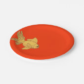 Goldfish Electric Orange Papieren Bordje (Gekanteld)