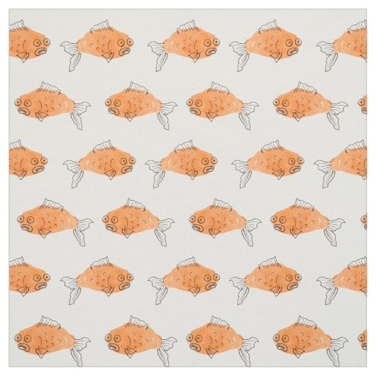 Goldfish Fabric Stof (Swatch)