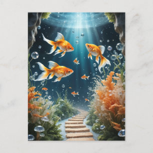 Goldfish Fantasy Briefkaart