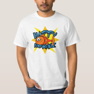Goldfish glimlachend Sun Persian Nieuwjaar Nowruz T-shirt
