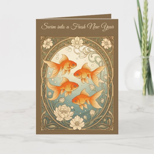 Goldfish Harmony Nowruz Celebration Kaart (Voorkant)