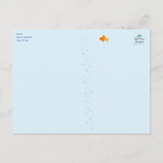 Goldfish Hartelijk dank, Briefkaart (Achterkant)