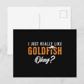 Goldfish Ik hou echt van goudvis Briefkaart (Voorkant / Achterkant)