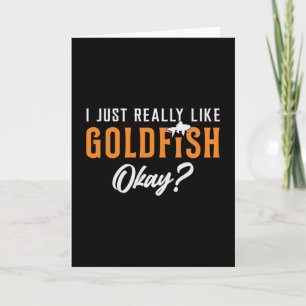 Goldfish Ik hou echt van goudvis Kaart