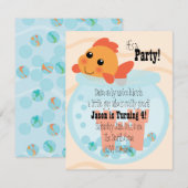 Goldfish in a Bowl Kaart (Voorkant / Achterkant)