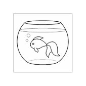 Goldfish in a Fishbowl Color Me Rubberstempel (Afrduk)