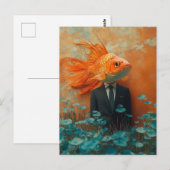 Goldfish in a Suit Briefkaart (Voorkant / Achterkant)