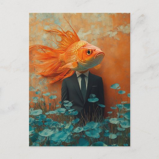 Goldfish in a Suit Briefkaart (Voorkant)