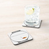 Goldfish in bowl bier onderzetter (Rechterzijde)