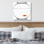 Goldfish in bowl canvas afdruk (Insitu (Slaapkamer))