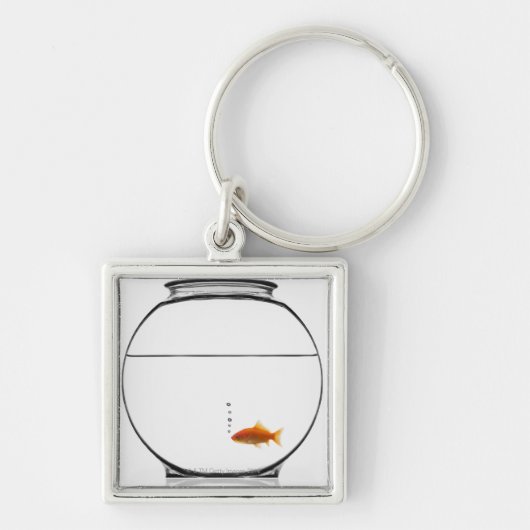 Goldfish in bowl sleutelhanger (Voorkant)