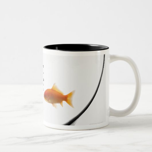 Goldfish in bowl tweekleurige koffiemok (Rechts)