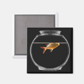 Goldfish in kom 2 magneet (Voorkant / Achterkant)
