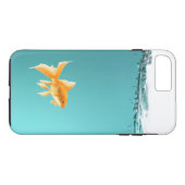Goldfish iPhone X/8/7 plus stevige Hoesje (Achterkant (Horizontaal))