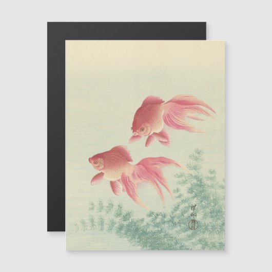 Goldfish  Japanse Woodblock Print (Voorkant / Achterkant)