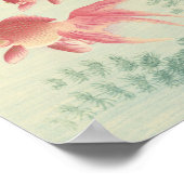 Goldfish  Japanse Woodblock Print (Hoek)