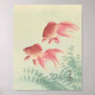 Goldfish  Japanse Woodblock Print
