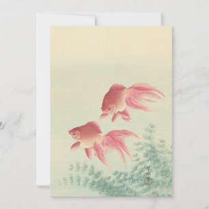 Goldfish  Japanse Woodblock Print Bedankkaart