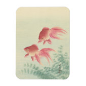 Goldfish  Japanse Woodblock Print Magneet (Verticaal)