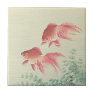 Goldfish  Japanse Woodblock Print Tegeltje