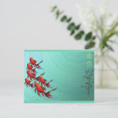 Goldfish Jinyu 金 鱼 briefkaart (Staand voorkant)