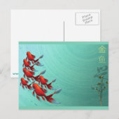 Goldfish Jinyu 金 鱼 briefkaart (Voorkant / Achterkant)