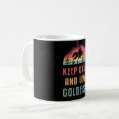 Goldfish Keep Calm and Love Goldfish Animal Koffiemok (Voorkant links)