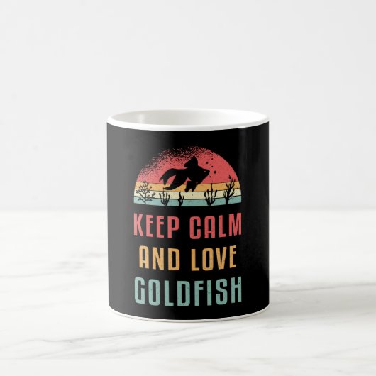 Goldfish Keep Calm and Love Goldfish Animal Koffiemok (Center)