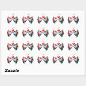 Goldfish Kiss Ronde Sticker (Vel)