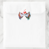 Goldfish Kiss Ronde Sticker (Tas)