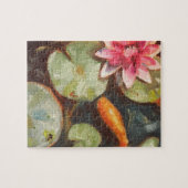 Goldfish Koi Pond Water Lilies Legpuzzel (Horizontaal)