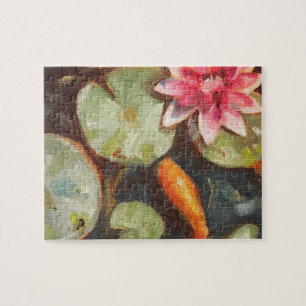 Goldfish Koi Pond Water Lilies Legpuzzel
