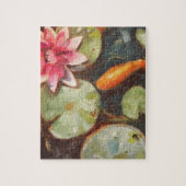 Goldfish Koi Pond Water Lilies Legpuzzel (Verticaal)