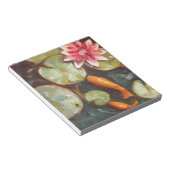 Goldfish Koi Pond Water Lilies Notitieblok (Schuin)