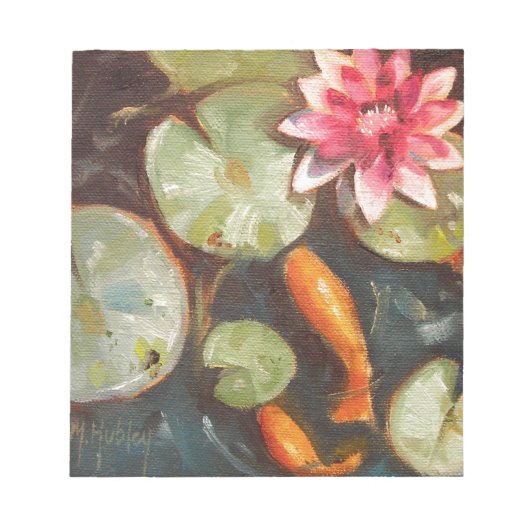 Goldfish Koi Pond Water Lilies Notitieblok (Voorkant)
