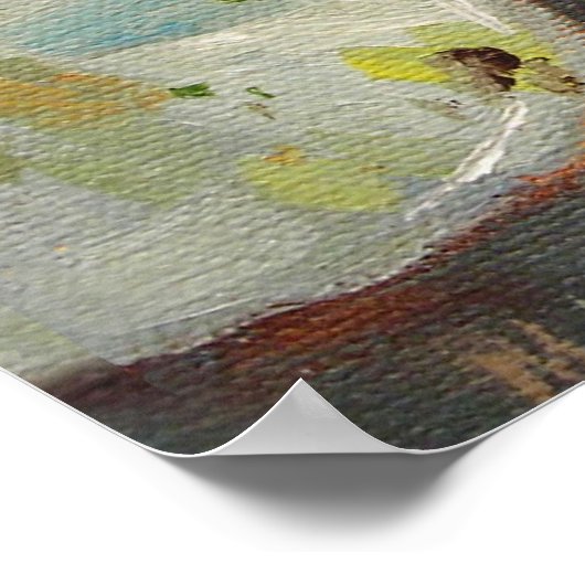 Goldfish Koi Pond Water Lilies Poster (Hoek)