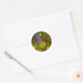 Goldfish Koi Pond Water Lilies Ronde Sticker (Envelop)