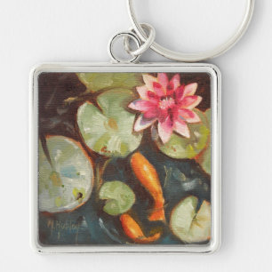 Goldfish Koi Pond Water Lilies Sleutelhanger