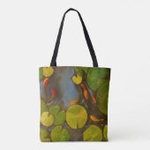 Goldfish Koi Pond Water Lilies Tote Bag (Achterkant)