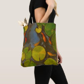 Goldfish Koi Pond Water Lilies Tote Bag (Dichtbij)