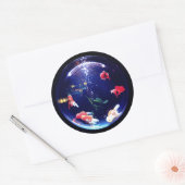 Goldfish kom aquarium sticker (Envelop)